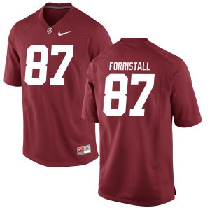 Youth Alabama Crimson Tide #87 Miller Forristall Crimson Replica NCAA College Football Jersey 2403QUAI7